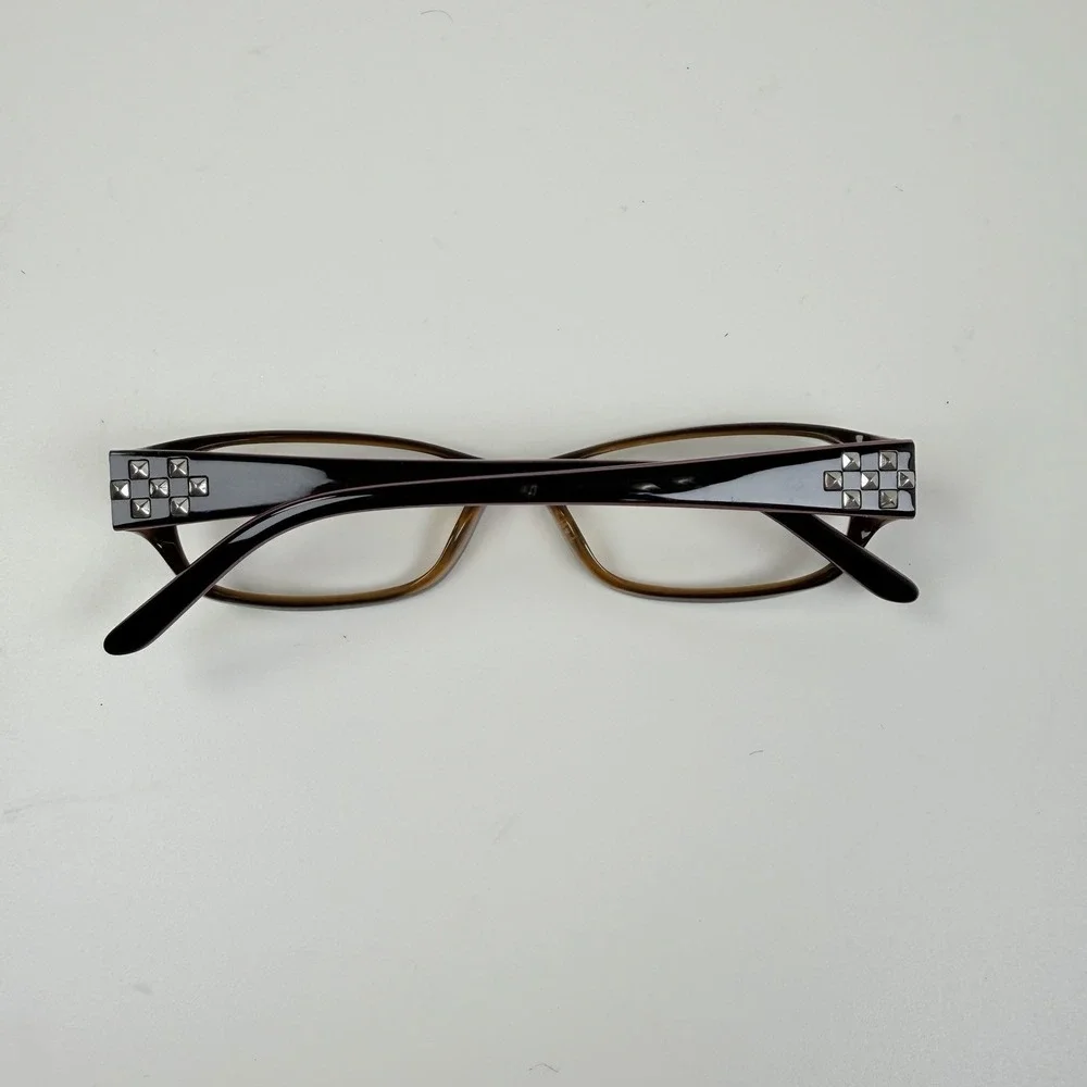 Karen Kane ALLSPICE Eyeglass Frames Black Peach 52-16-135 Rectangle Full Rim